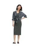 Semir [Mall Matching Style], Women's Dress Vest Dress, Mid-Length Shirt Dress, Autumn 2025 Two-Piece Set, 101525114003