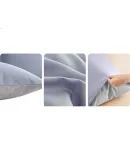 CROWN Pillowcase 48x74cm Pair Home Washed Cotton Thickened Brushed Pillow Cover Pillow Core Case Cushion Cover Without Core Single Double