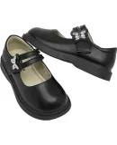 RED DRAGONFLY Children's Spring And Summer Girls' Shoes, Single Shoes for Girls, Soft-Soled Leather Shoes, Mary Jane Princess Shoes, Q53BD001, Black, Size 30