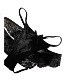 FitonTon, 3-Pack Women's Underwear, Sexy Pure Desire Ladies' Panties, Lace High-End Satin Trim Bikini Triangle Shorts, Size M