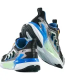 XTEP Children's Shoes, Boys' Sneakers, Breathable Mesh with Rotating Buckle, for Older Kids, Black/space Silver, Size 39