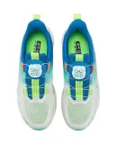 XTEP (XTEP) [Hydrogen Wind 8.0 Foot Protection Running Shoes] Children's Breathable Rotating Buckle Running Shoes, Aurora Green/Prussian Blue, Size 36