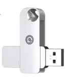 ASUS (ASUS) a-Duo 256GB USB 3.2 Gen 1 Metal Rotary Flash Drive Stylish Durable Meteorite Gray Business Essential for Study Office Bidding Computer General Use U300 Series