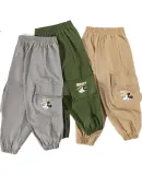 Disney Spring And Autumn New Children's Clothing, Big Boys Fashion Casual Soft Cargo Pants, Gray, Size 110
