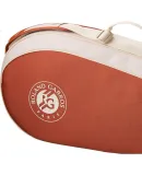 Wilson 2025 French Open Co-Branded Tennis Bag, 3-Racket Capacity, Cream Color WR8045301001