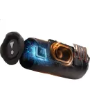 JBL FLIP7 Music Kaleidoscope Seventh Generation, Bluetooth Speaker, Outdoor Sound System, Gift, AI Audio Enhancement, Race Speaker, Black with Orange