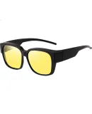 Jimmy Orange Sunglasses for Men, Trendy Clip-On Frame, Day And Night Use, Anti-Glare Polarized Sunglasses for Male Drivers, Women's Sunglasses