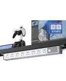 PHILIPS PDU Desktop Gaming And Office Power Strip, Computer Adjustable Desk Socket, 8 Outlets 1.8 Meters with Overload Protection, No Drilling Required, Under-Desk Power Strip Extension Cord