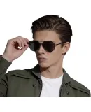 CAXMAN Classic Aviator Sunglasses, Aluminum-Magnesium Polarized Sunglasses, Toad-Shaped Glasses, Driving Anti-Glare Glasses for Men And Wome