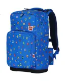 LEGO Elementary School Backpack for Grades 1-3, Children's Double Backpack, Effective Load Reduction, 3D Letters, Blue 20238