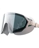 ANTA Water Eye Max Large Frame Swimming Goggles, Adult Swim Goggles, High-Definition Anti-Fog Waterproof Swimming Goggles, Professional Diving Mask, Black And White Non-Prescription Lenses