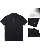 Li-Ning Quick-Dry Polo Shirt for Men, Spring And Summer Running Fitness T-Shirt, Sports Short-Sleeve Shirt, Ice Silk Collar Half-Sleeve Top, XL