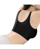 Skechers Women's Lightweight Breathable Wireless Bra, V-Neck Brassiere, Beautiful Back One-Piece Underwear