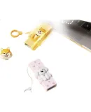 HP 64GB Dual-Interface Adorable Pet USB Flash Drive, Adorable Bear Design, Up to 230MB/s High-Speed Transfer, Couples' Type-C Phone USB Drive, Office Student Car Computer Phone Flash Drive