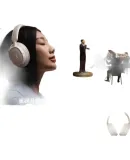 Baseus BH1 NC Headphones, Over-Ear, -45dB Deep Space Level Noise Reduction, Dual Gold Standard, Wireless Bluetooth V6.0, Low Latency, Long Battery Life, Suitable for Apple And Huawei Phones