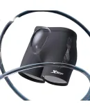 XTEP Men's Swimwear, Men's Swim Trunks, Quick-Drying, Chlorine-Resistant, Anti-Embarrassment, Square-Leg, Hot Spring Professional Training Swim Trunks for Men, Striped Black XL