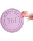 361° Jump Rope Mat, Indoor Aerobic Exercise Fitness Mat, Round Exercise Soundproof Mat, Shock-Absorbing TPE Yoga Mat, Thickened 10mm, Pink