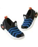 Disney Children's Slip-On Caterpillar Shoes for Boys And Girls, Breathable Sneakers for Spring And Autumn, Black/royal Blue, Size 32