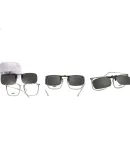 ZIPPO American Myopia Sunglasses Clip-On Polarized Sunglasses for Driving, Outdoor Wear, Portable Round Frame for Men And Women 892C1