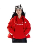 PUMA New Kids Winter Casual Puffy Down Jacket Loose Trendy Orange Red 60501 Size 140