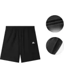PEAK Men's Shorts, Summer Sports Loose-Fit Five-Point Pants, Knitted Loose Casual Pants, Breathable Running Shorts DF352007