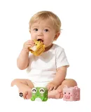Dimoarch Baby Chewable Toy, Soft Rubber Building Blocks, Early Education for Toddlers, Educational Toy for Infants, Fine Motor Skills Training for Hands