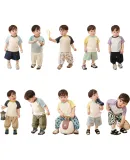 LUSON Baby Boy Short-Sleeve T-Shirt, Summer 2025 New Style, Toddler T-Shirt, Infant Top, Versatile And Stylish