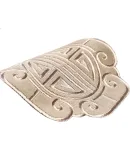 Huamanshengting Car Seat Cushion, Chair Pad, Tea Chair Pad, Chair Ring, Armchair Seat Cushion, Tao Rang Ju Ash Gray (3cm Foam), 45*38cm