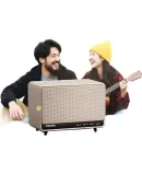 PHILIPS TAS6500 Orange Bluetooth Speaker, Retro Desktop Speaker with High Volume, Decorative Computer Speaker, Surround Sound System, Birthday Gift for Men And Wome