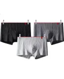 SEPTWOLVES Men's Underwear, Boxer Briefs, Pure Cotton, Large Size, Mid-Rise Shorts, Vertical Striped Pants, Men's Comfortable Boxer Briefs