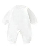 DUUDUU Baby Clothes Newborn Onesie Autumn Romper for Baby Boys Boneless Bodysuit Infant Outdoor Wear White 66cm