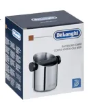 Delonghi Coffee Grounds Container, 180ML Large Capacity Stainless Steel Non-Slip Grinding Bucket, Imported Semi-Automatic Espresso Machine Grounds And Coffee Waste Box, Imported Coffee Grounds Container, Accessory