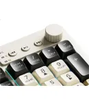 Acer Wired Mechanical Feel 98-Key Silent RGB Backlit Ergonomic Keyboard with Volume Knob for Office and Gaming