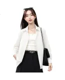 MJ STYLE Ice Silk Long-Sleeve Shirt for Women, 2026 Summer And Autumn New Fashion Trendy Breathable Versatile Casual Light-Colored Blouse Jacket