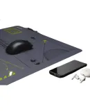 Rantopad Gaming Mouse Pad, Waterproof Tempered Glass Pad, Hard Mouse Pad, Extra Large, Thick Office Mouse Pad, Coordinate Gray