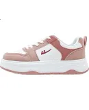 Warrior Women's Sneakers, Fashionable Casual Shoes, Versatile White Sneakers, Women's Shoes, Thick-Soled Sports Shoes, WXY-M120C, Red And White, Size 36