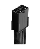 NVV 8-Pin Graphics Card Power Cable, Desktop Computer Graphics Card Extension Cord, Wiring Module Cable, Tinned Copper 8P to 6+2P Male-Female Extended Cable, Black NZ-DYX3 Black