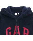 GAP Unisex 2025 Autumn New Colorblock Logo Loose Fit Plush Hoodie Sweatshirt 786514