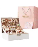 Dimoarch Children's Hair Clips And Accessories, Birthday Gift for Girls Aged 7-14, Pretend Play Toy Jewelry Box