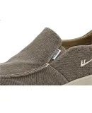 Warrior Canvas Shoes, Men's Casual Slip-On Flat Shoes, Men's Loafers, WXY(JS)-1845, Gray, Size 39