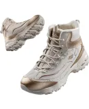 Skechers Women's Fleece-Lined Snow Boots Warm 2025 Winter New Thickened Dad Shoes Winter Cotton Boots Women's Thick Sole Shock Absorption