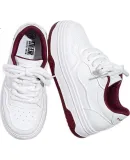HUANQIU Thick-Soled White Liquor Red Sneakers for Women, 2026 New Spring Style, Height-Increasing Women's Shoes, Versatile Lightweight Casual White Sneakers