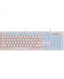 Lenovo KL31 Wired Keyboard Chocolate Keycaps Full-Size USB Business Office Keyboard Pink for Laptop Desktop All-in-One