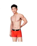 Adidas Men's Pure Cotton Underwear Red Year of Birth Cool Comfortable Breathable Boxer Briefs Gift Box Black+Red