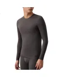 Adidas Men's Thermal Underwear Set Autumn Winter Thin Warm Gray Top M