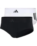 Adidas [Celebrity Style] Men's Underwear, Sports Quick-Dry Comfortable Briefs, Black + White, Size L