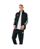 Adidas Jacket for Men And Women, Autumn Running Sports Stand-Collar Jacket, Warm Sportswear, Black/white, 2XL