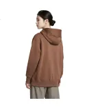 Nike Women's Spring Autumn Hooded Fashion Trend Warm Jacket DQ5759-265 Dark Brown XL