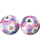 PEAK Soccer Ball Size 4 for Children And Adults, Standard for Middle School Entrance Exam, World Cup Match Training, Youth, Primary School Students, And Preschoolers, White And Pink