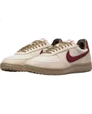 NIKE Women's Casual Shoes, Thin-Soled Shoes, FIELD GENERAL Sneakers IM6688-062 Beige Red, Size 36.5